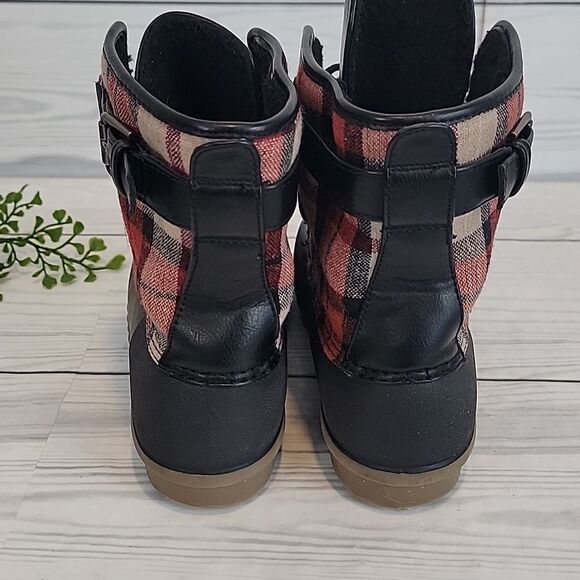 Baretraps Fahn Plaid Black Women's Boots Sherpa Lined Size 8M - Picture 4 of 9